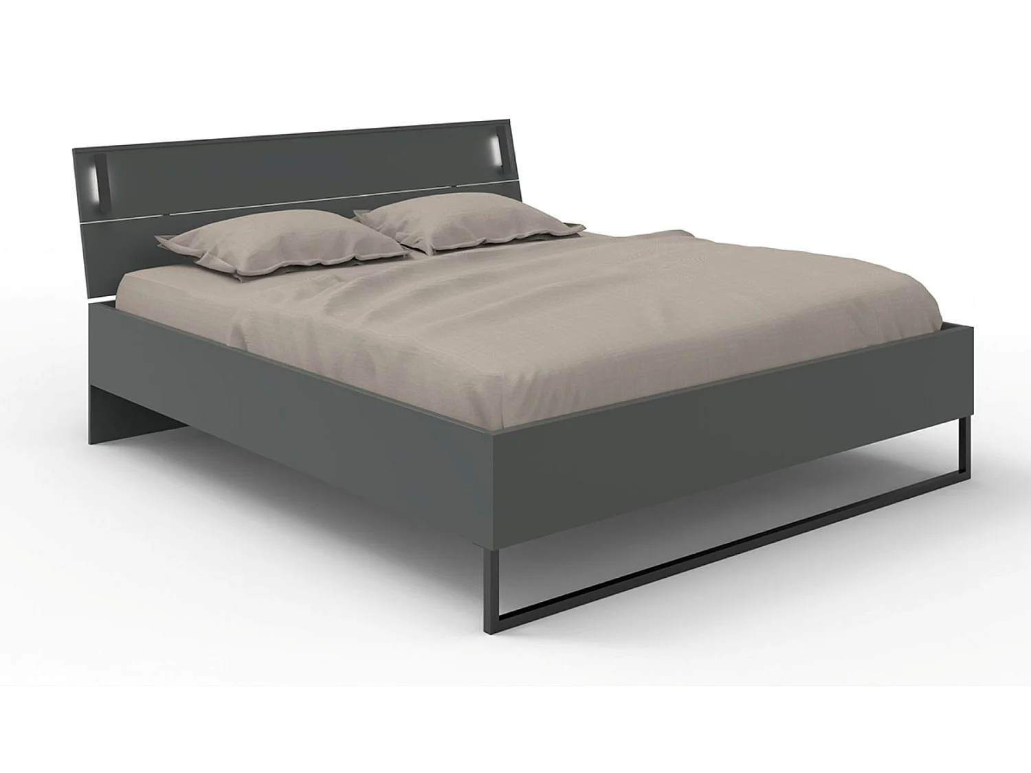 Chambre à coucher complète adulte ( lit adulte 180 x 200 cm+ Commode + tables de chevet+ Armoire)