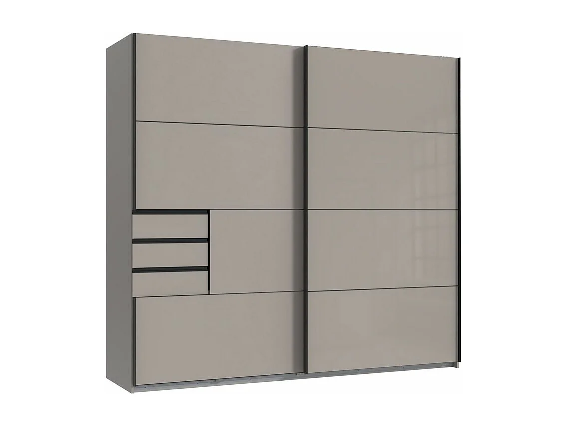 Chambre à coucher complète adulte ( lit adulte 180 x 200 cm  + chevet+ commode de rangement +  Armoire)