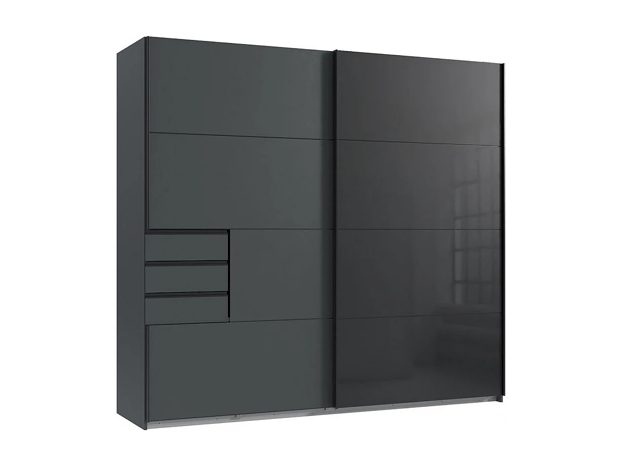 Chambre à coucher complète adulte ( lit adulte 180 x 200 cm  + chevet+ commode de rangement +  Armoire)