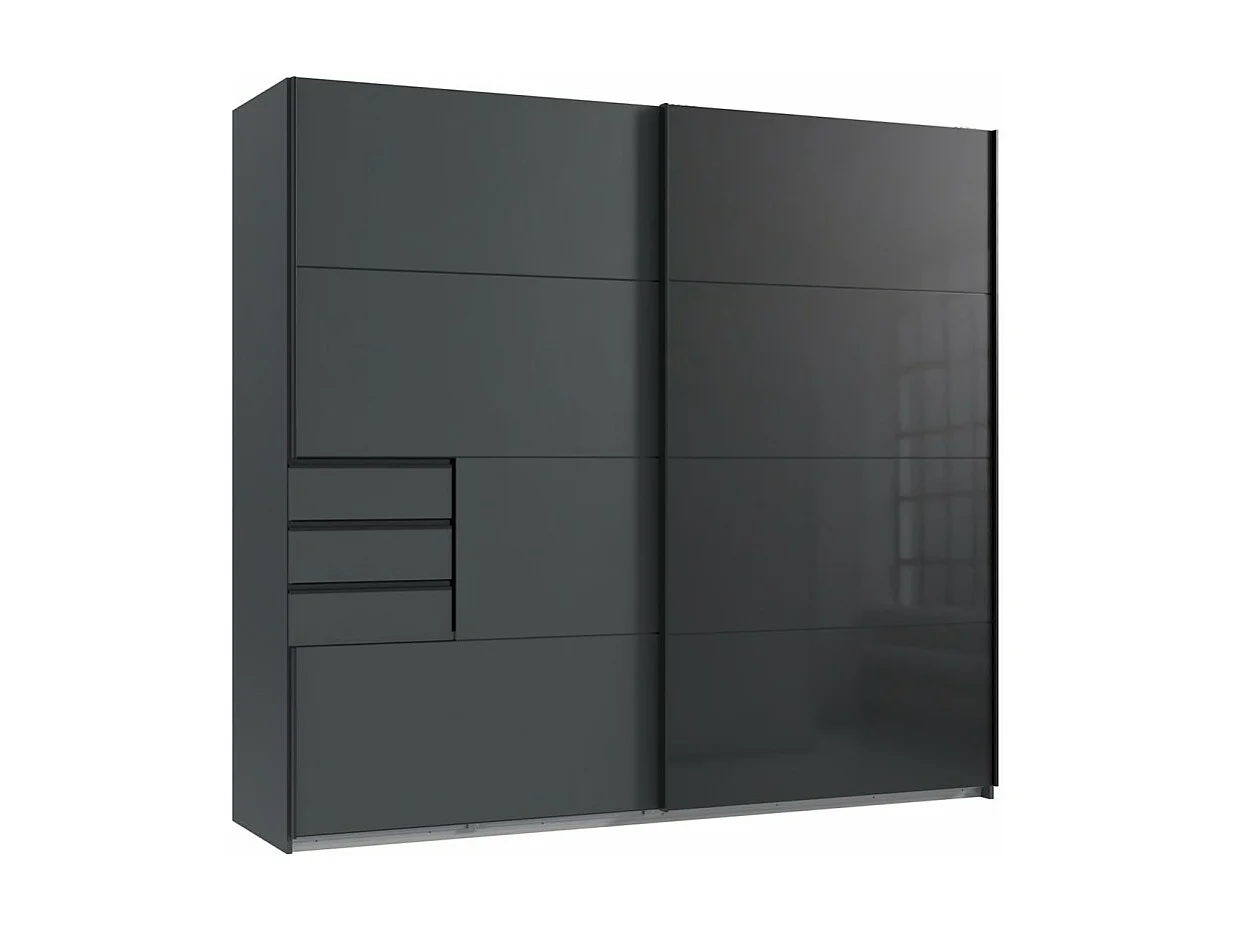 Chambre à coucher complète adulte ( lit adulte 160 x 200 cm+ Commode + tables de chevet+ Armoire)