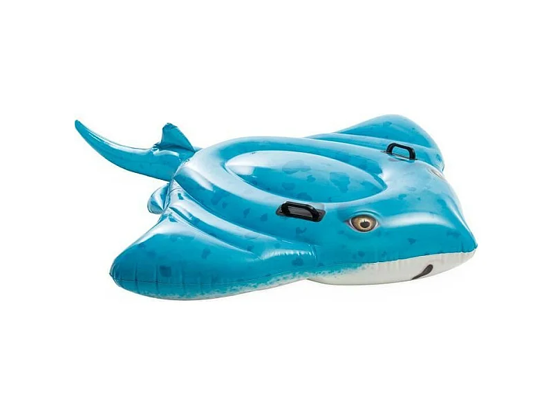 Bouée Gonflable à Chevaucher "Raie Manta" 185cm Bleu