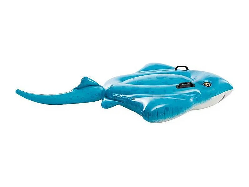 Bouée Gonflable à Chevaucher "Raie Manta" 185cm Bleu