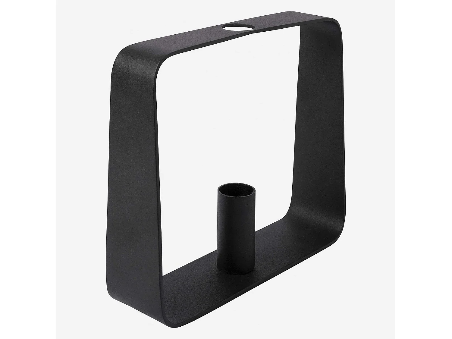 Habitat - Bougeoir en métal - 20 x 5 x 16 cm - Noir - Alexy