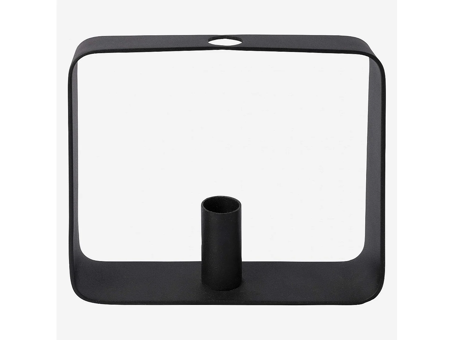 Bougeoir en métal - 20 x 5 x 16 cm - Noir