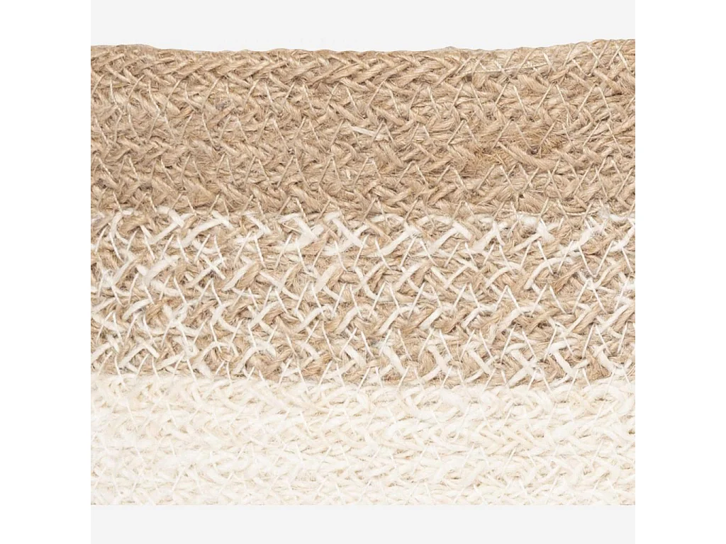 Habitat - Corbeille à pain en jute tressé - Naturel - 25 x 13 cm (Lot de 5) - Ellen