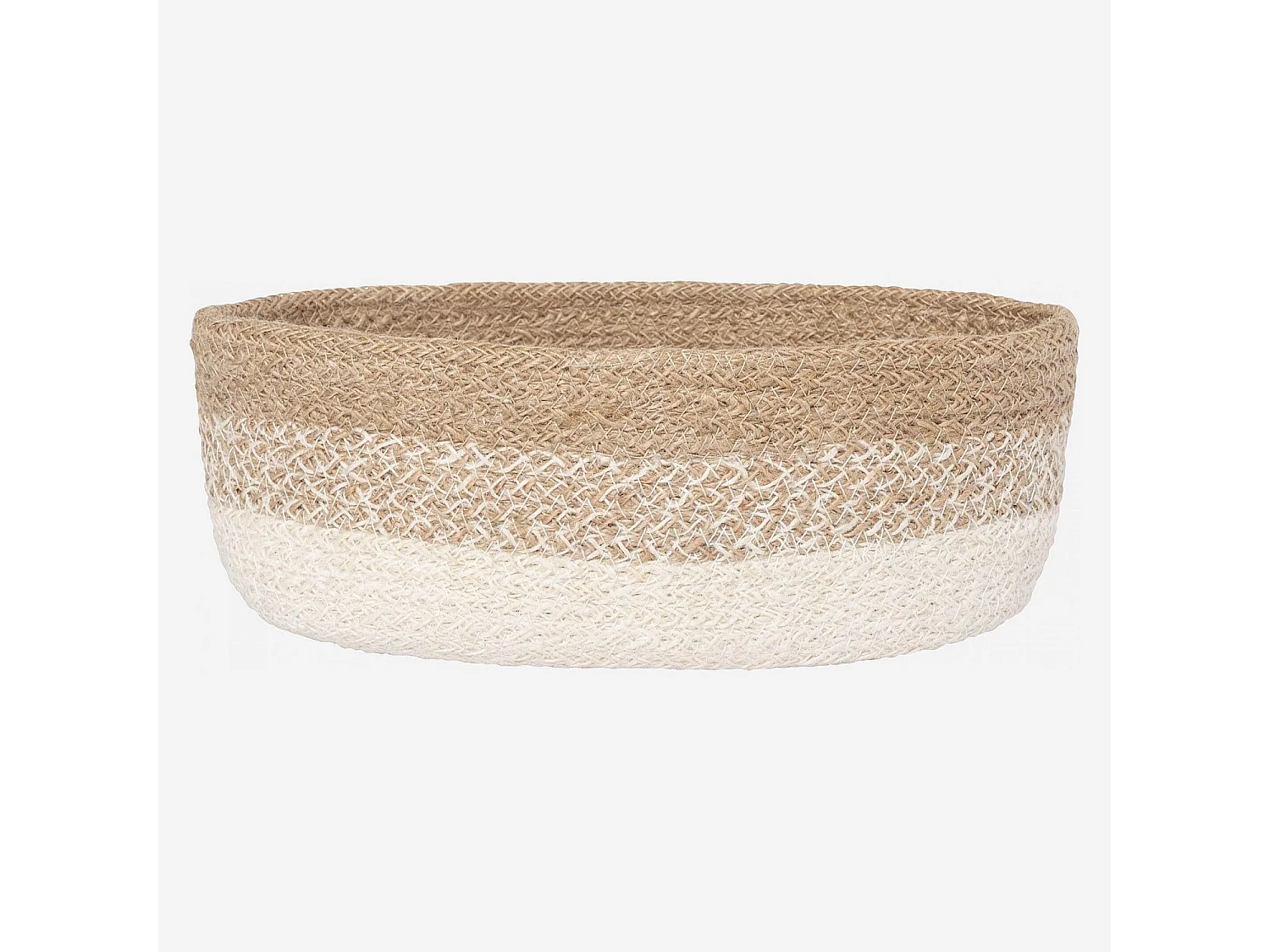 Habitat - Corbeille à pain en jute tressé - 25 x 13 cm - Beige (Lot de 5) - Ellen