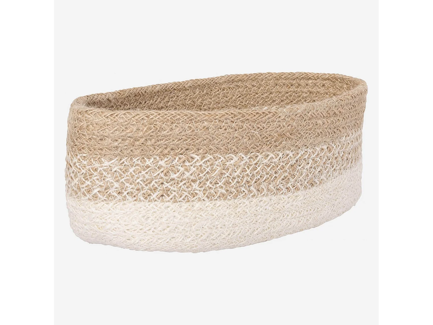 Habitat - Corbeille à pain en jute tressé - 25 x 13 cm - Beige (Lot de 5) - Ellen