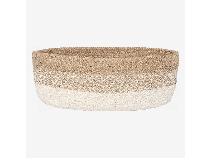 Habitat - Corbeille à pain en jute tressé - 25 x 13 cm - Beige (Lot de 5) - Ellen