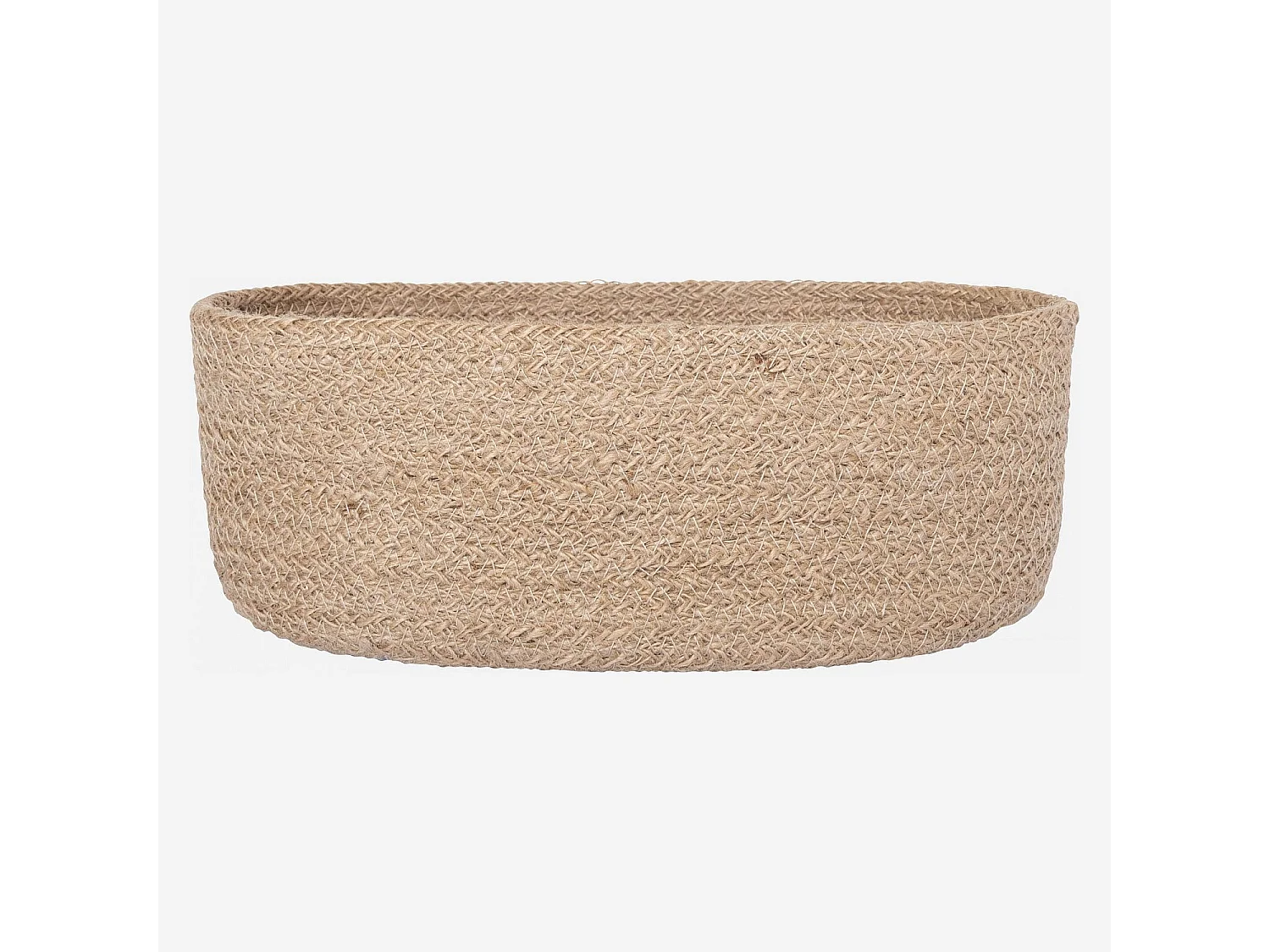 Habitat - Corbeille à pain en jute tressé - 25 x 13 cm - Naturel (Lot de 5) - Ellen