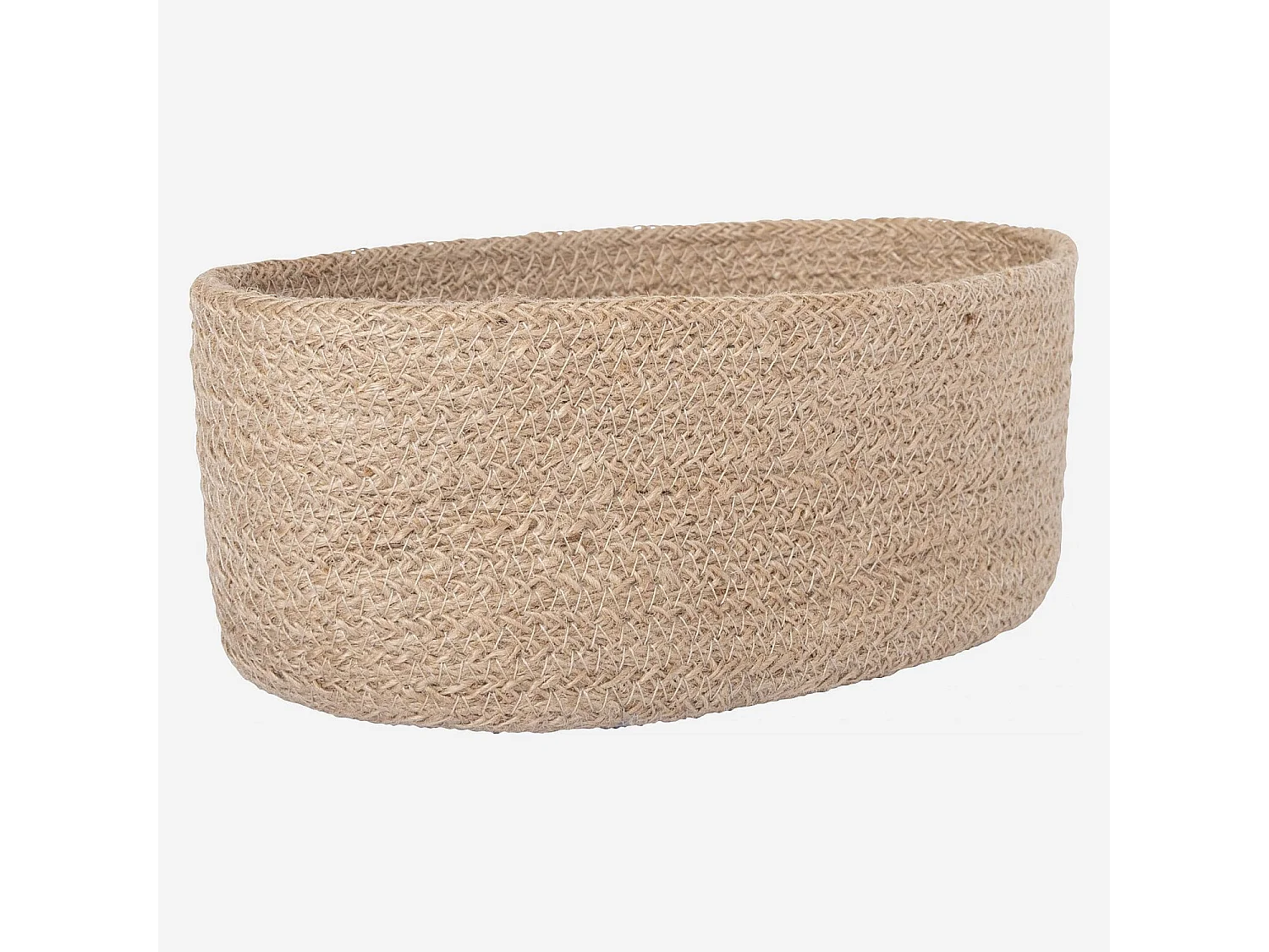 Habitat - Corbeille à pain en jute tressé - 25 x 13 cm - Naturel (Lot de 5) - Ellen