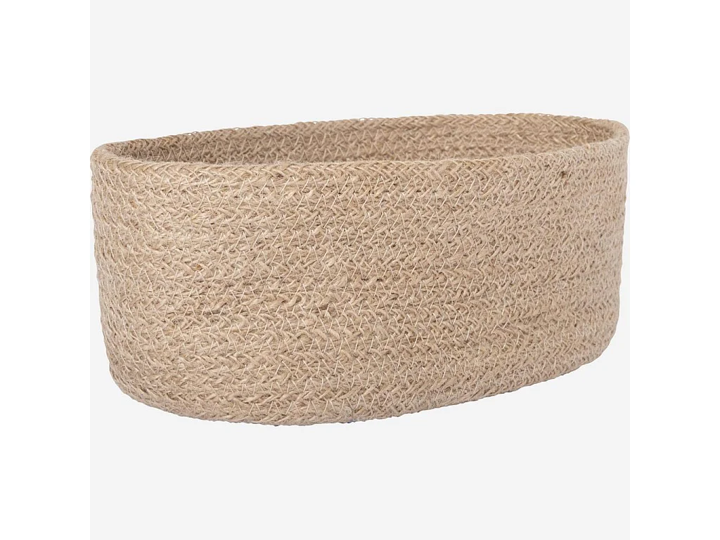 Habitat - Corbeille à pain en jute tressé - 25 x 13 cm - Naturel (Lot de 5) - Ellen