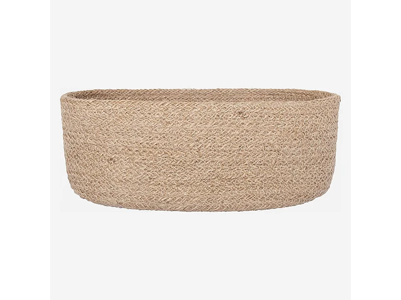 Habitat - Corbeille à pain en jute tressé - 25 x 13 cm - Naturel (Lot de 5) - Ellen