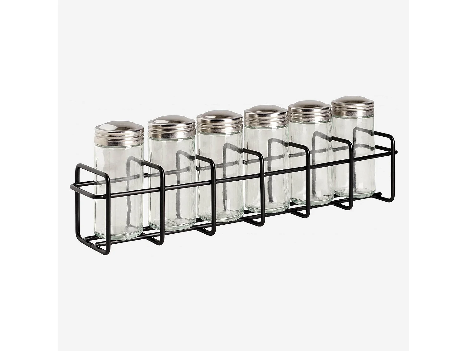 Habitat - Rangement pour épices en métal - Noir - Mikado