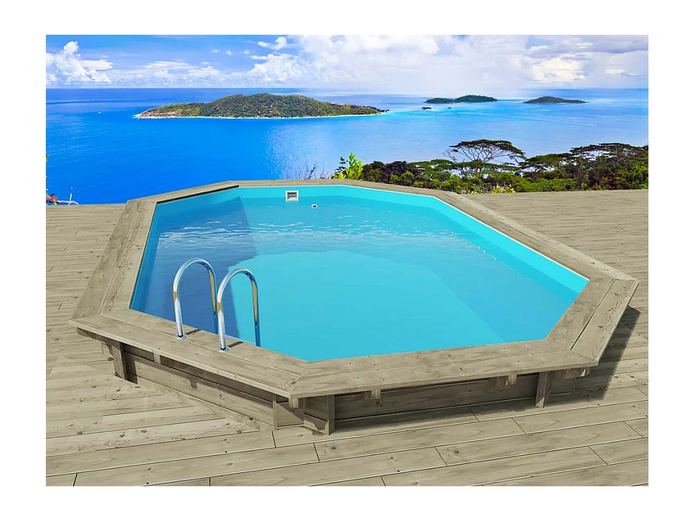 Piscine bois " Palma 145  " 7.57 x 4.07 x 1.44 m