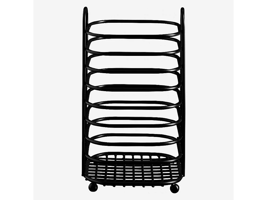 Pot à ustensiles en métal - Noir