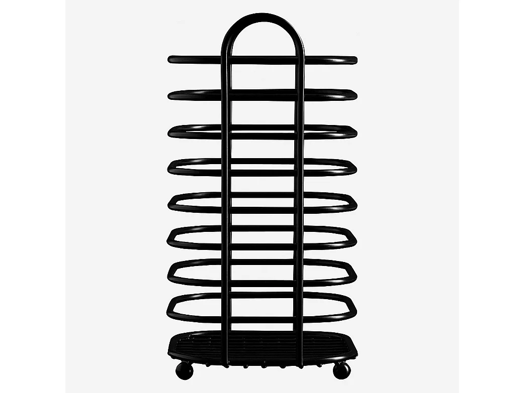 Pot à ustensiles en métal - Noir