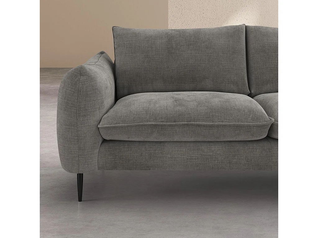 Habitat - Canapé 3 places en tissu chenille - Taupe - Ketlyn