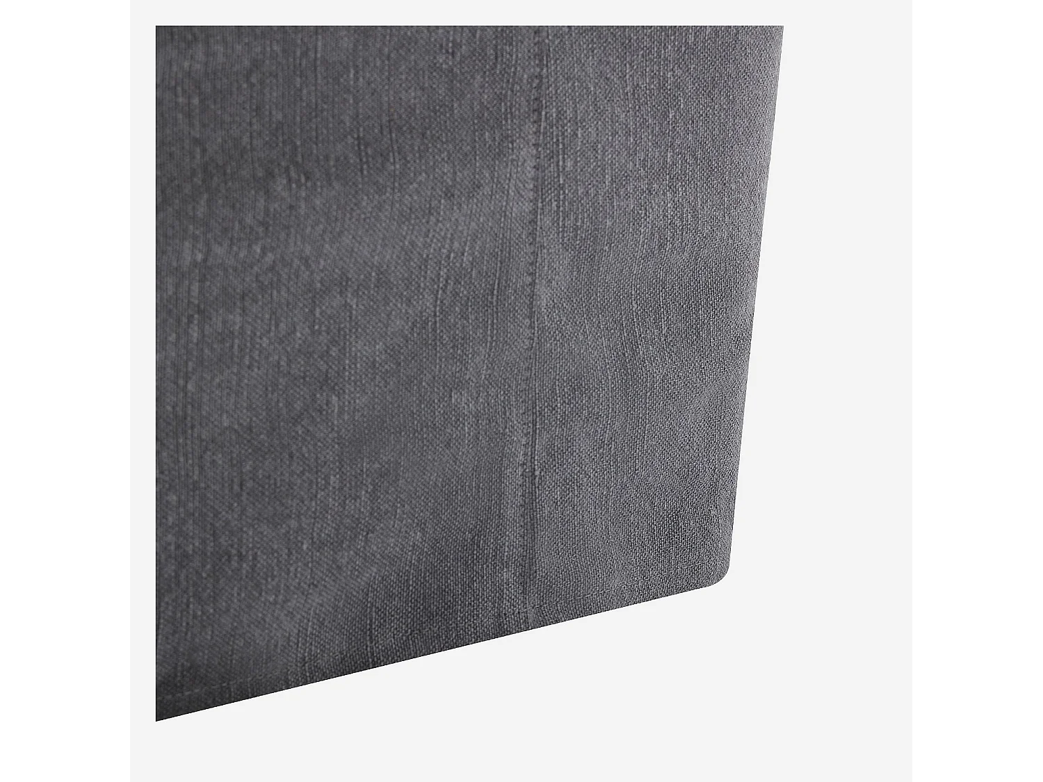 Canapé 3 places déhoussable en coton et lin garni de plumes - Gris ardoise