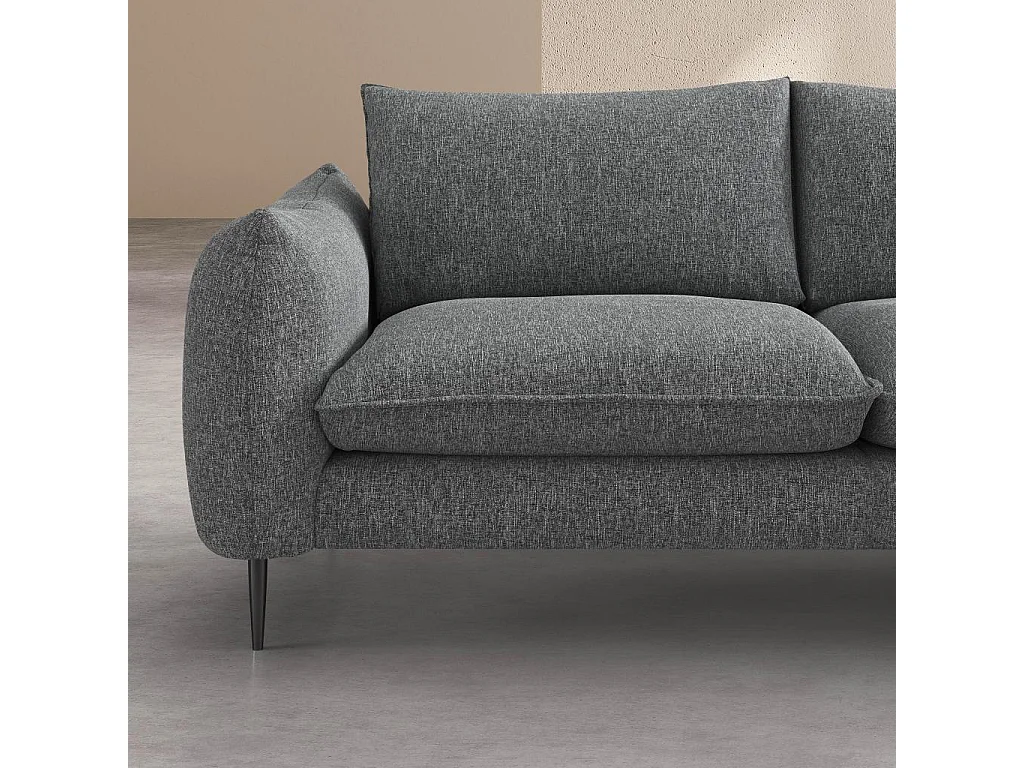 Habitat - Canapé 3 places en tissu - Gris chiné - Ketlyn