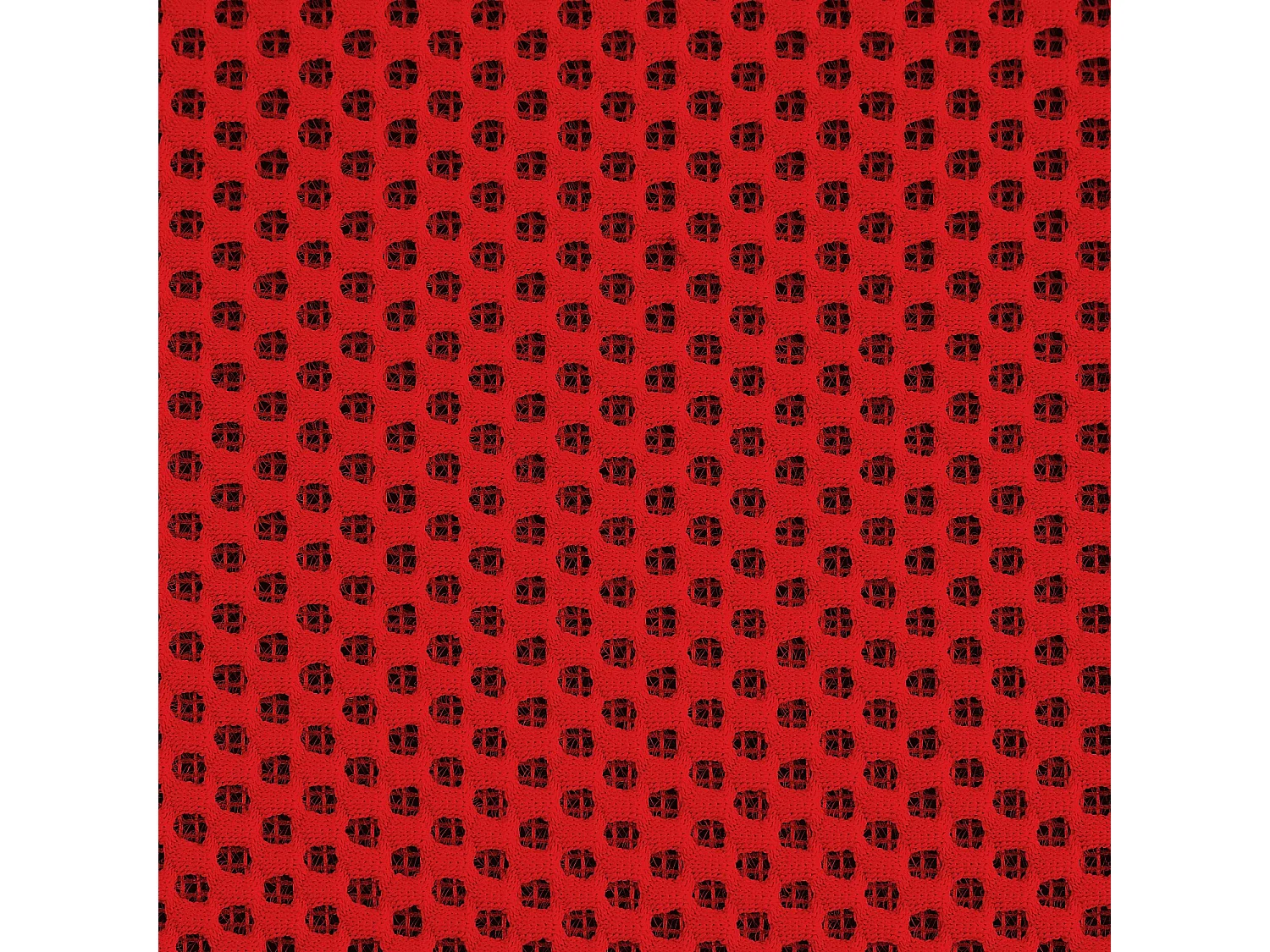 Canapé 3 places en tissu 3D et coussins garnis de plumes - Rouge coquelicot - Design by Federica Francini