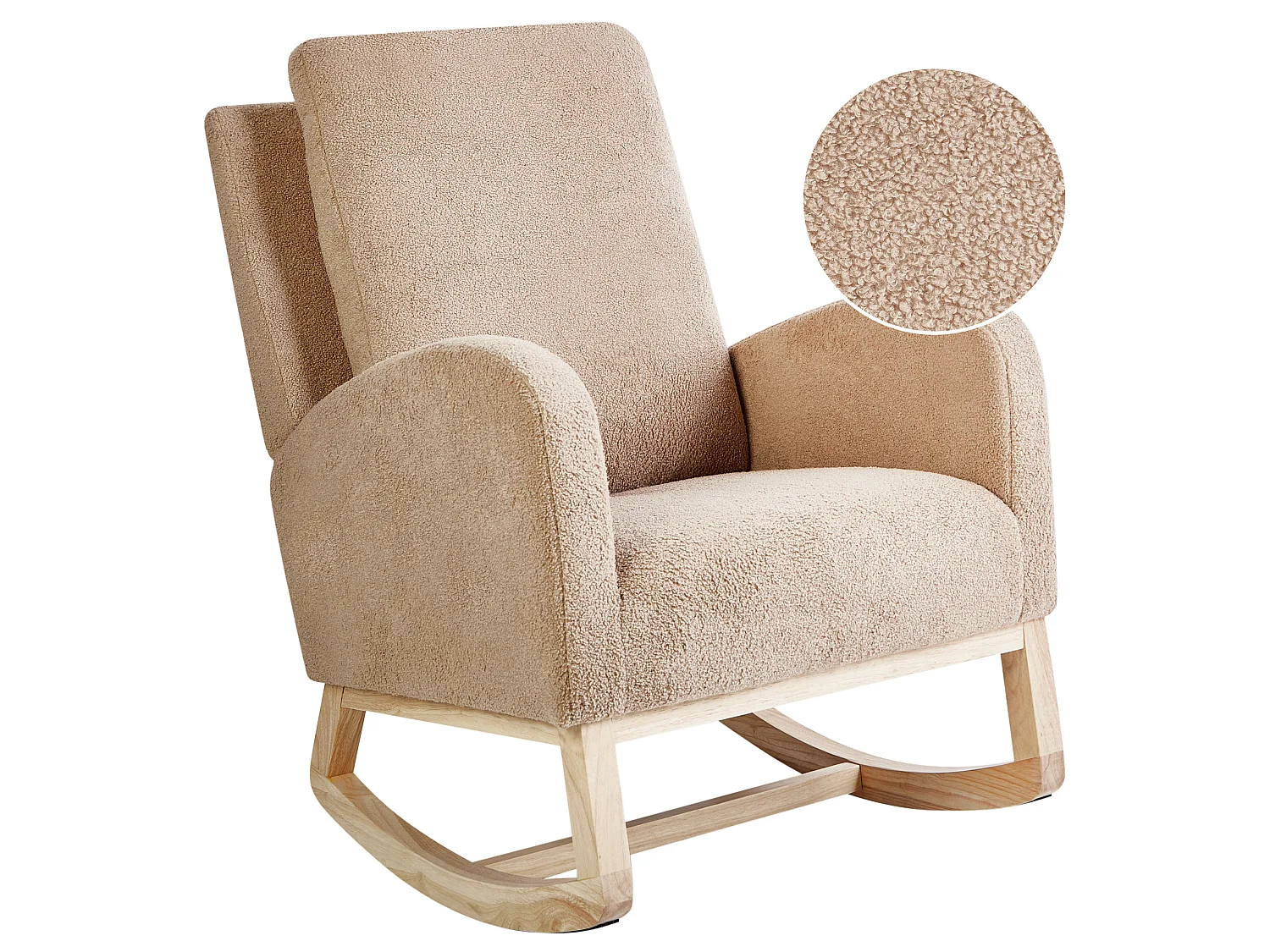 Rocking Chair ALSTA Boucle Beige