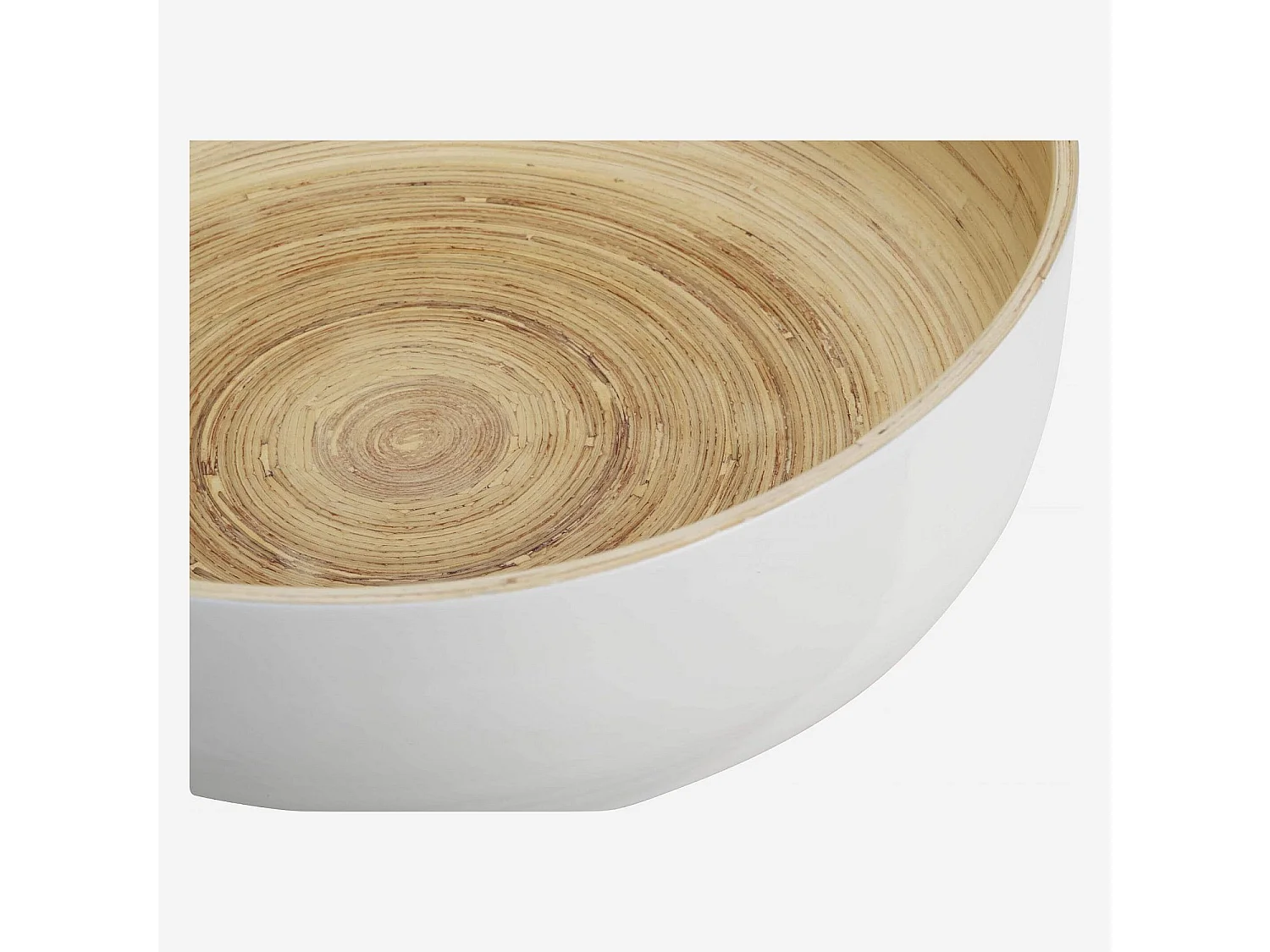 Saladier en bambou - 30 cm - Blanc