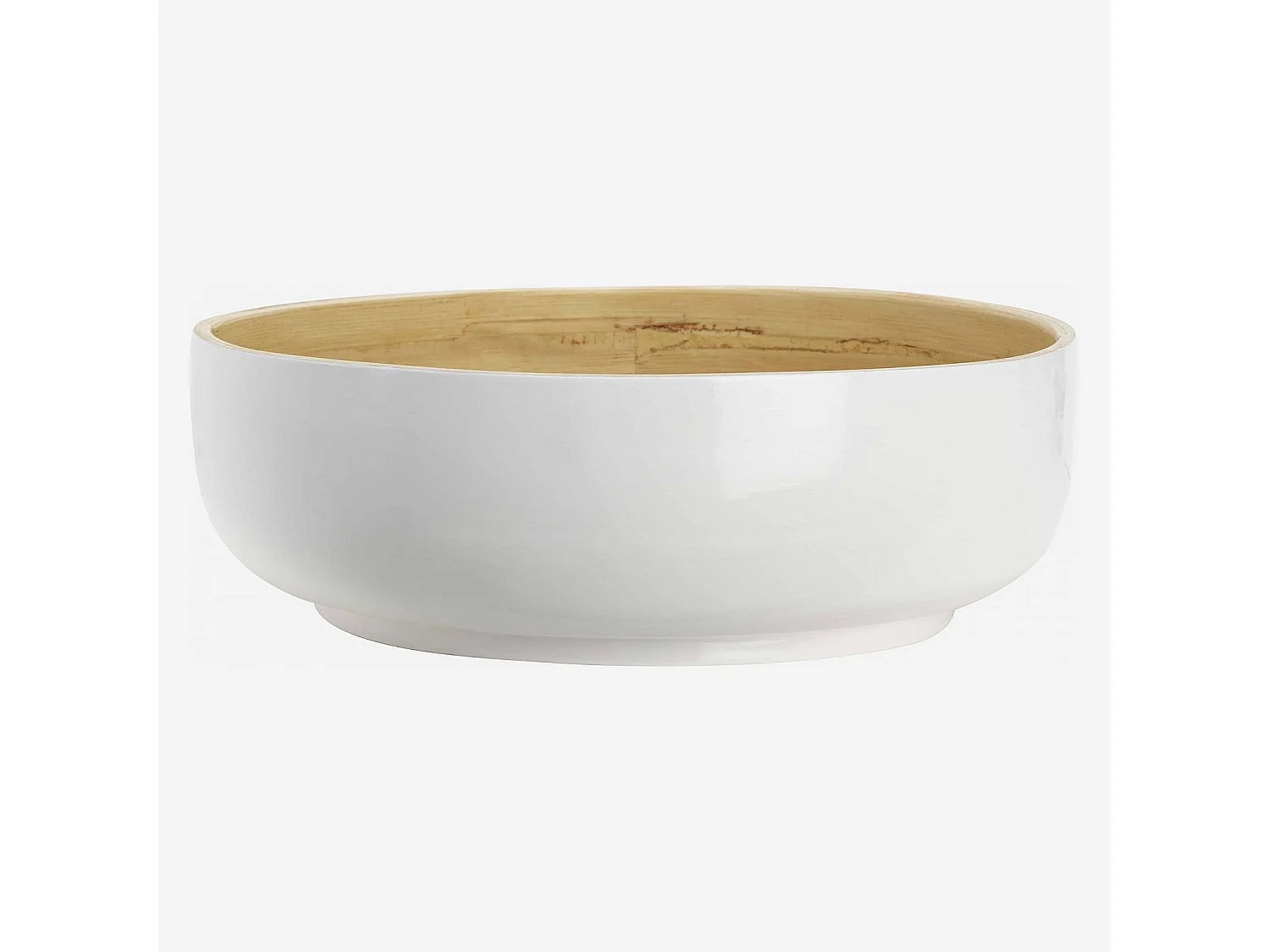 Saladier en bambou - 30 cm - Blanc