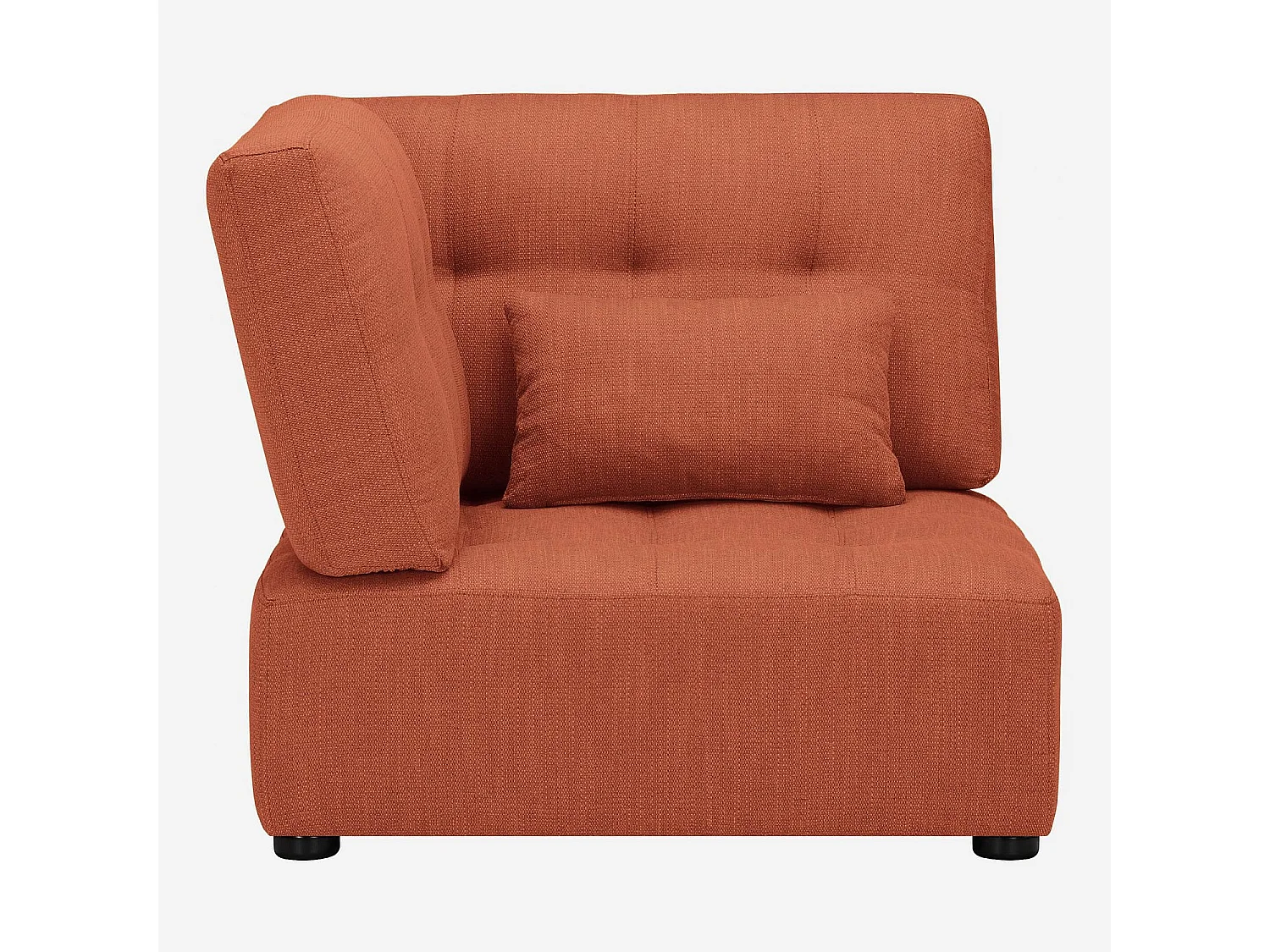 Habitat - Chauffeuse d'angle gauche en tissu - Orange - Reiko