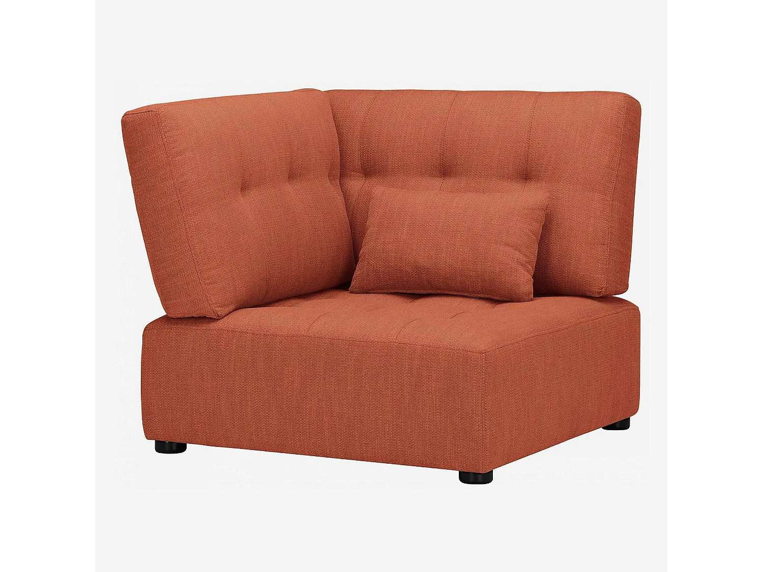 Habitat - Chauffeuse d'angle gauche en tissu - Orange - Reiko