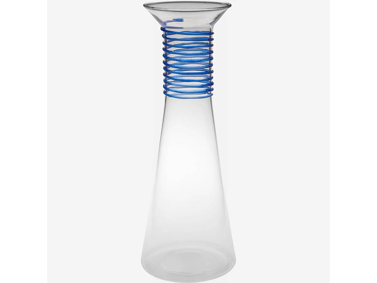 Habitat - Carafe en verre - 1,1 L - Bleu - Design by Chloé Le Cam - Upie