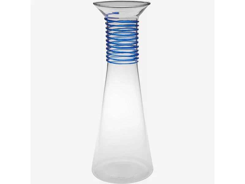 Habitat - Carafe en verre - 1,1 L - Bleu - Design by Chloé Le Cam - Upie