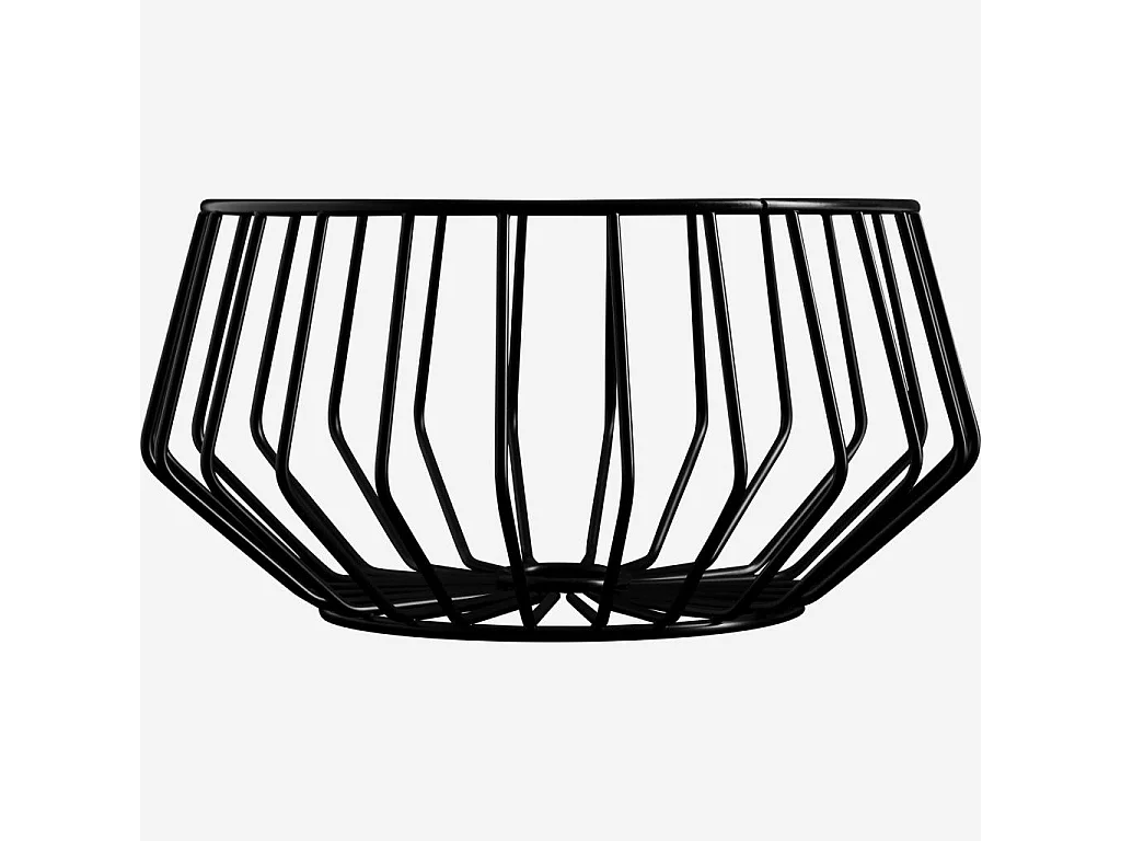 Habitat - Corbeille Métal - 27 cm - Noire - Mikado