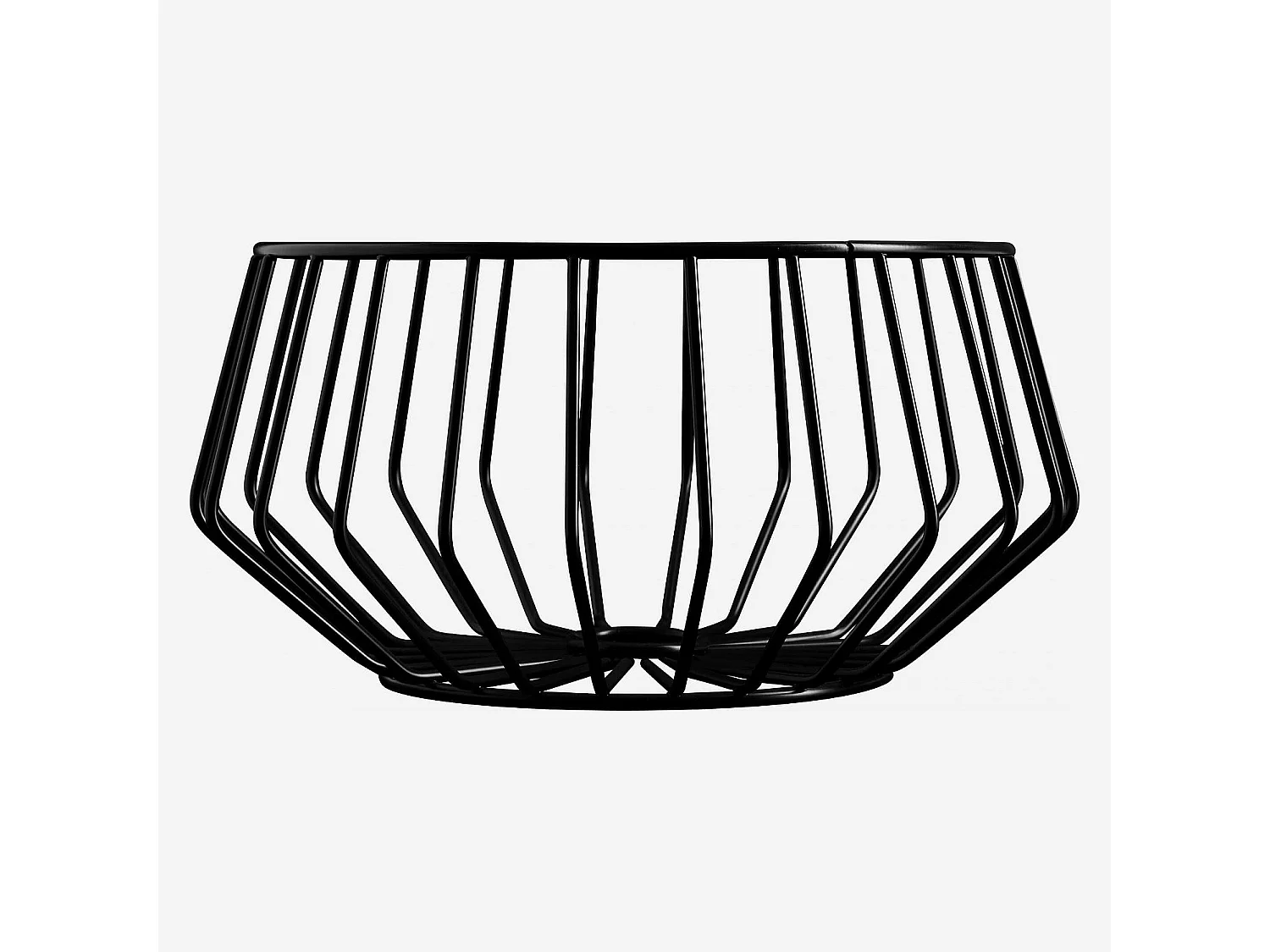 Habitat - Corbeille Métal - 27 cm - Noire - Mikado