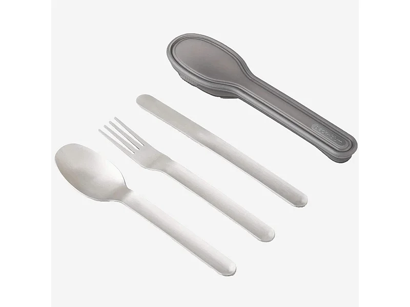 Habitat - Set de 3 couverts en inox - Black+blum