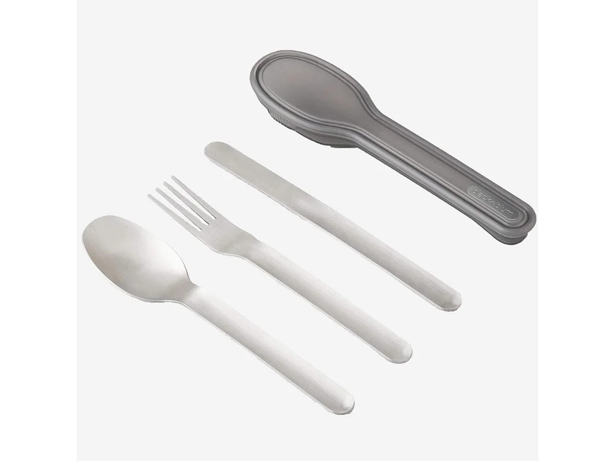 Habitat - Set de 3 couverts en inox - Black+blum