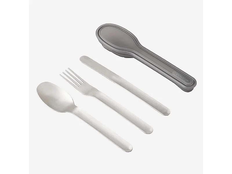 Habitat - Set de 3 couverts en inox - Black+blum