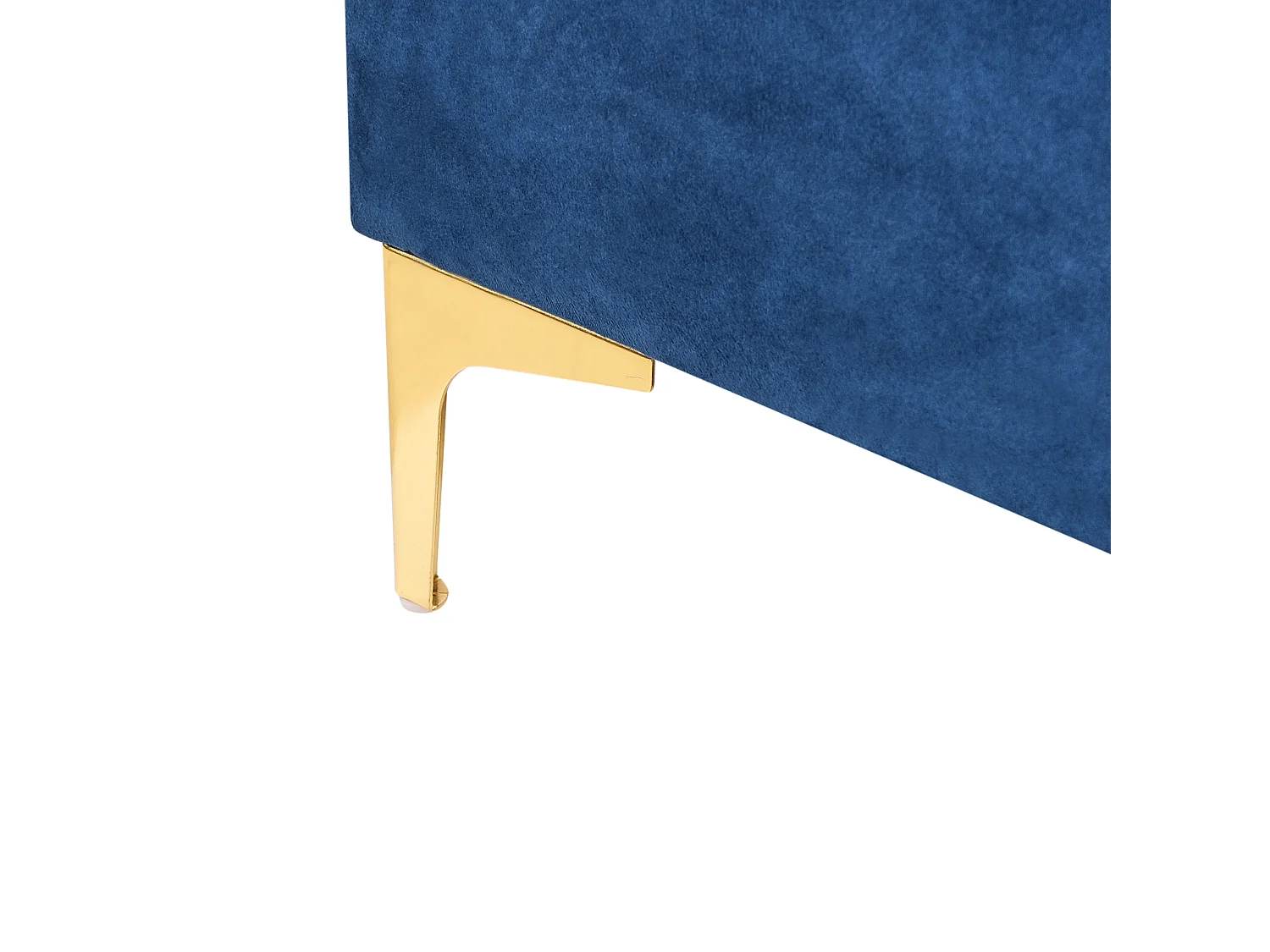 Repousa-pés com arrumação ABERDEEN Veludo Azul marinho