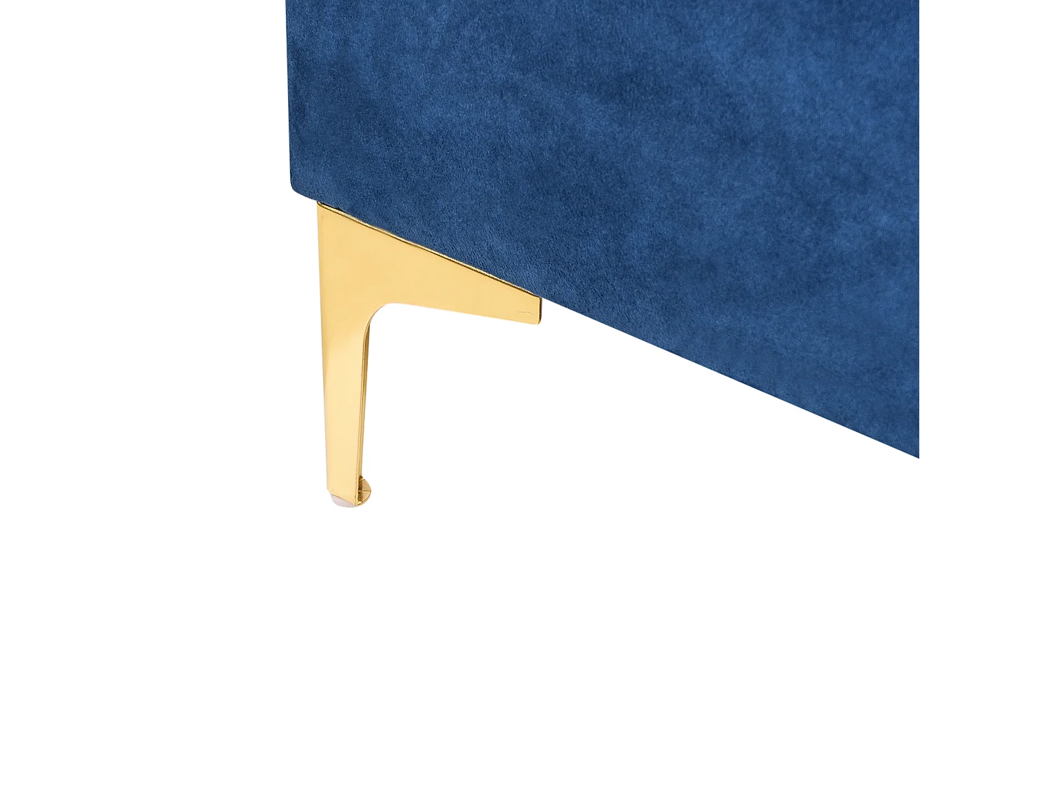 Pouf de rangement ABERDEEN Velours Bleu marine