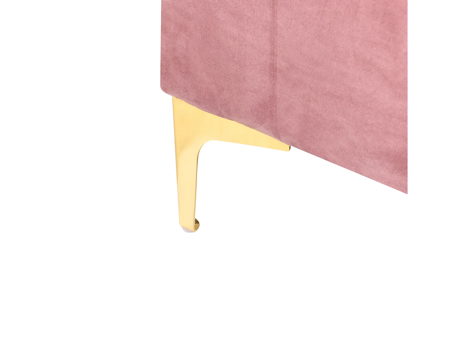 Ottomano contenitore ABERDEEN Velluto Rosa