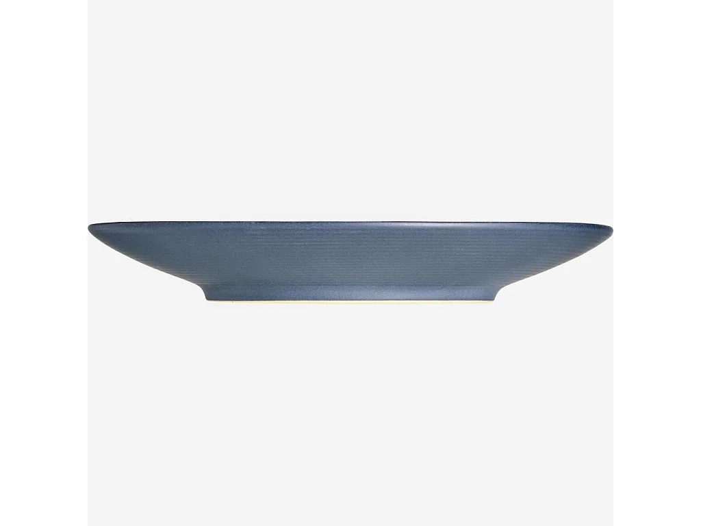 Habitat - Assiette à dessert en grès - 21,5 cm - Gris bleu (Lot de 6) - Roxana