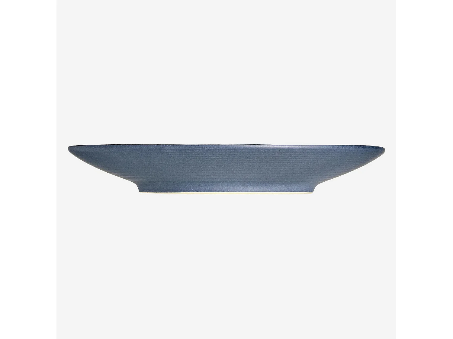 Assiette à dessert en grès - 21,5 cm - Gris bleu (Lot de 6)