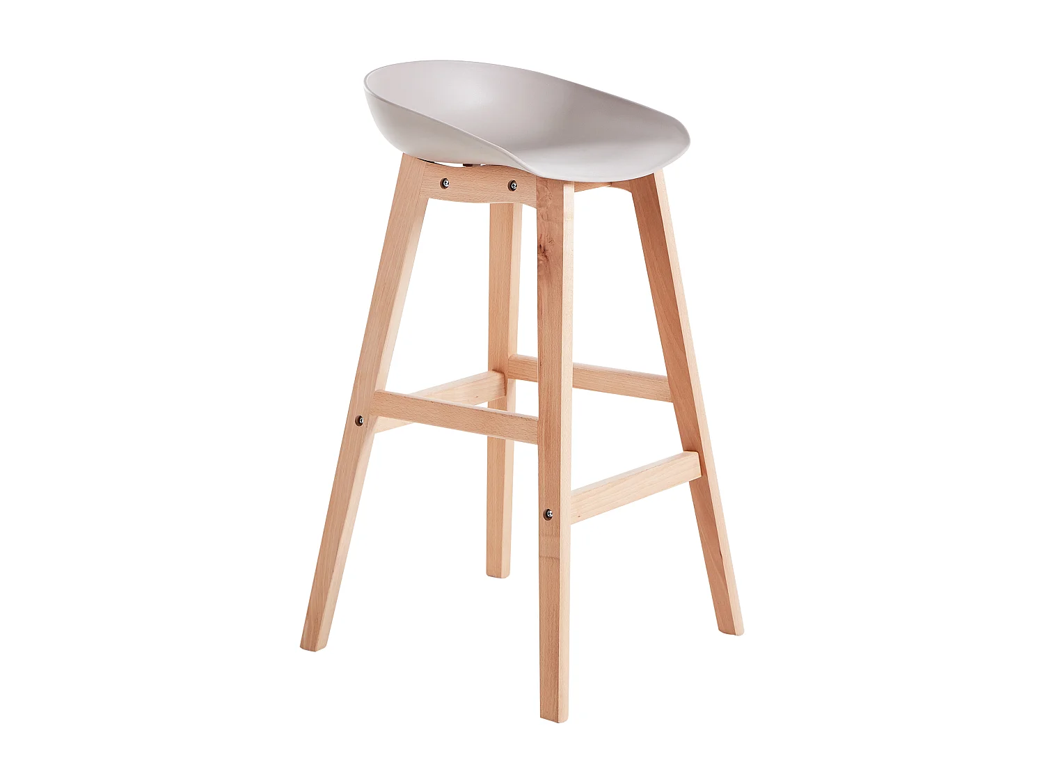 Lot de 2 chaises de bar MICCO Taupe