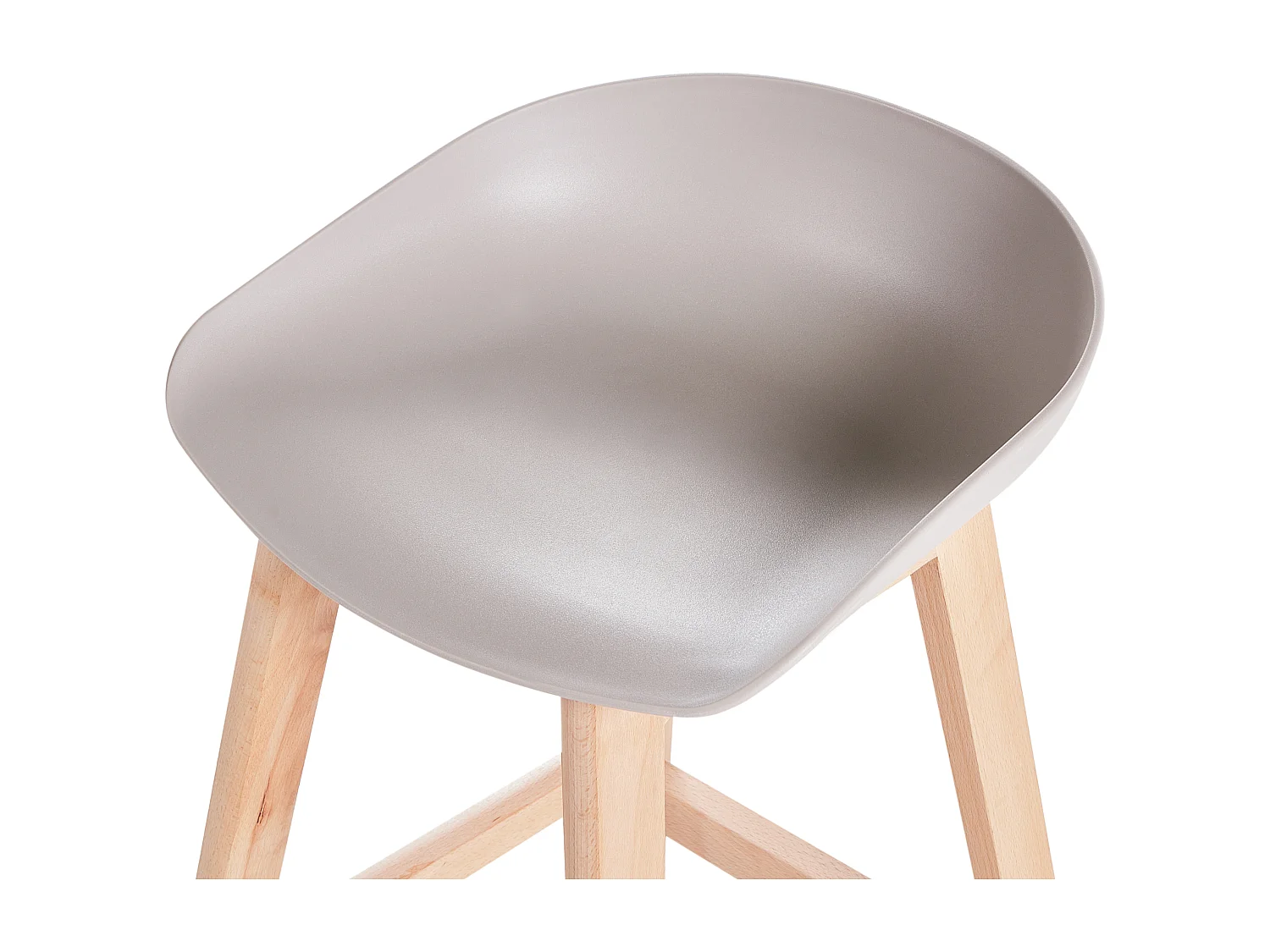 Lot de 2 chaises de bar MICCO Taupe