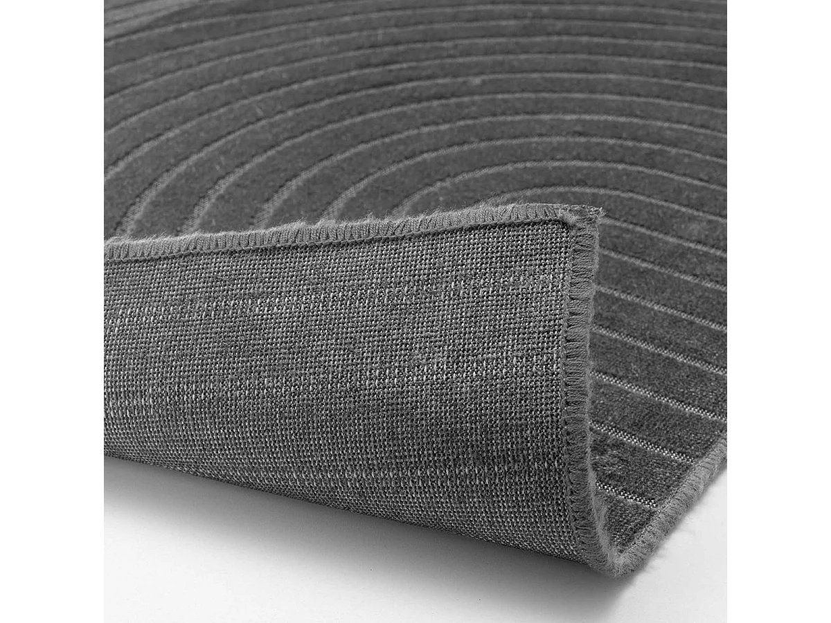 Tapis Déco Imprimé "Géode" 140x200cm Anthracite