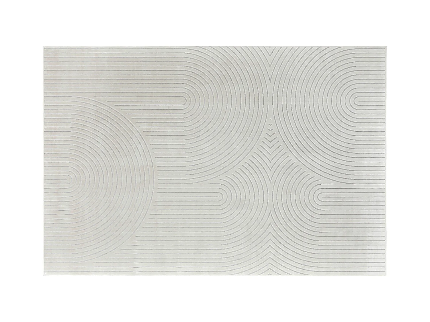 Tapis Déco Imprimé "Géode" 140x200cm Naturel