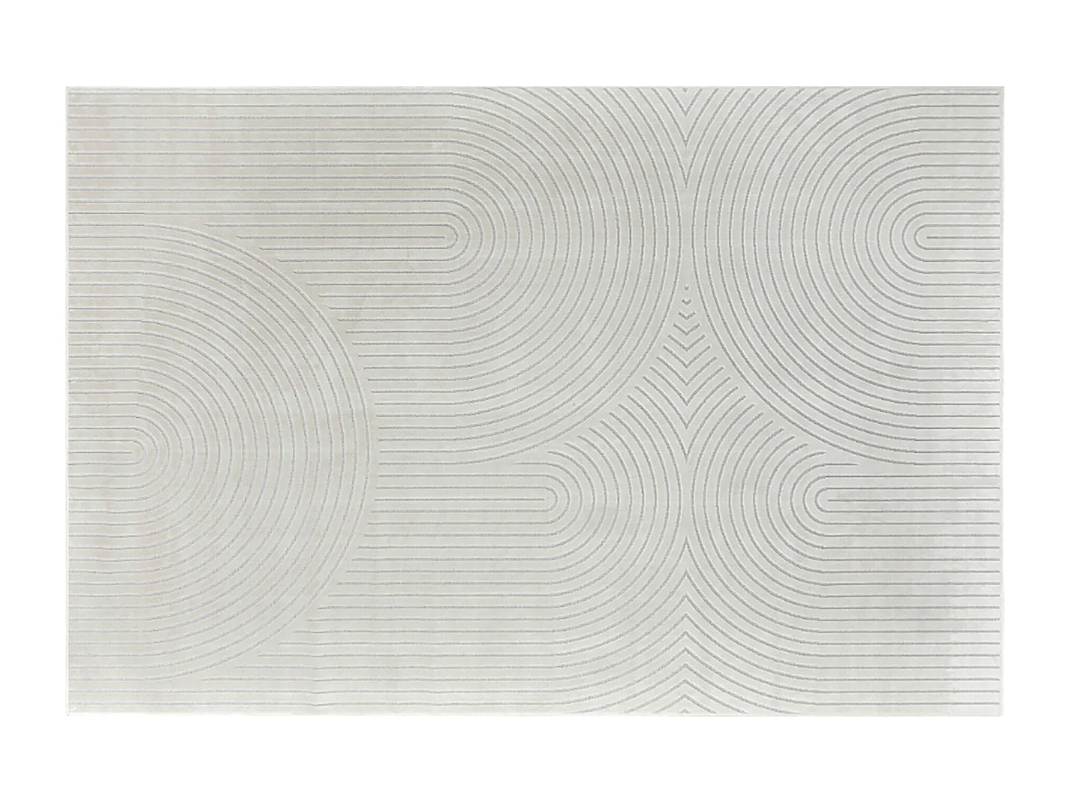 Tapis Déco Imprimé "Géode" 140x200cm Naturel