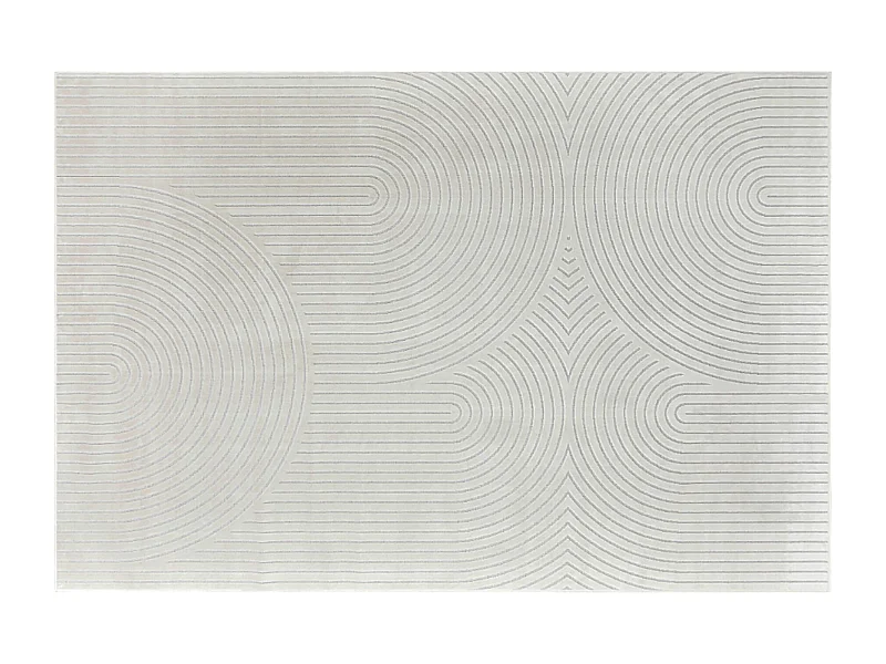 Tapis Déco Imprimé "Géode" 140x200cm Naturel