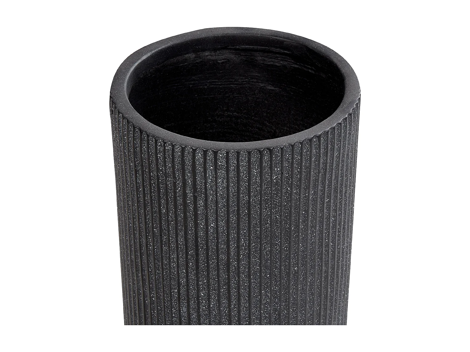 Blumenkübel EANTIO Keramik 25 cm Schwarz