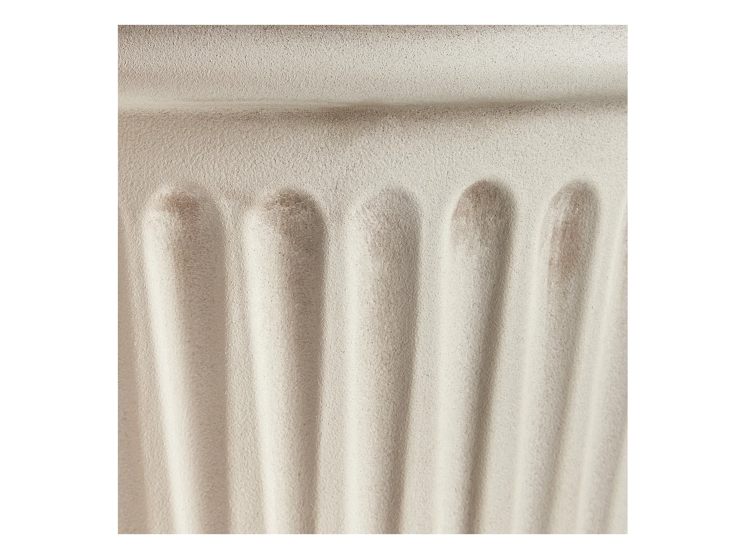 Maceta MAIZE Material sintético 43 cm Beige claro