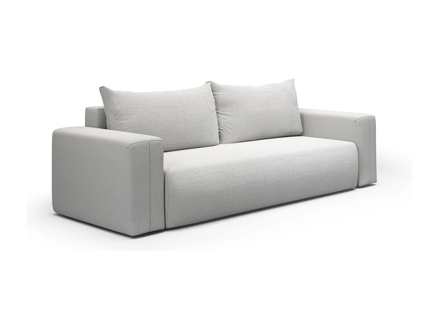 SOFA CONVERTIBLE 4 places Revolto, Gris clair (Aragon 80)